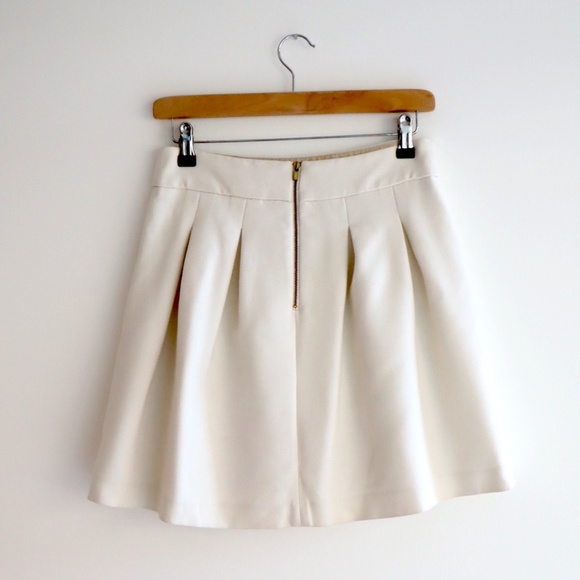 Banana Republic Formal Mini Skirt - Cream, XS - Picture 2 of 5